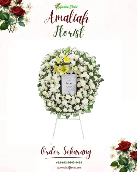 Krans Bunga Duka Kanten